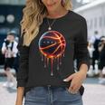 クールなバスケットボール 長袖Tシャツ 彼女への贈り物