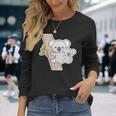 コアラ くん『親子』【どうぶつフレンズ】動物園 ゆるくてかわいい キャラクター 長袖Tシャツ 彼女への贈り物