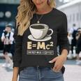 コーヒーラバーエナジーミルクコーヒー EMc² 長袖Tシャツ 彼女への贈り物