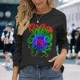 サイケデリック タコ クラーケン 触手 サイケデリックな服 長袖Tシャツ 彼女への贈り物