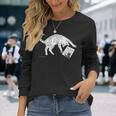 サバトラ猫 へそ天 キジトラ 猫好き おしゃれ かわいい おもしろ レトロ 長袖Tシャツ 彼女への贈り物