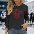 サムライ ライダー Ronin 侍 戦国武将 日本 武士道 戦士 ダメージ バイク エンジン カタナ 長袖Tシャツ 彼女への贈り物