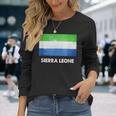 シエラレオネ国旗tシャツ 長袖Tシャツ 彼女への贈り物