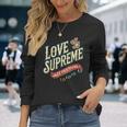 ジャズ愛好家のためのラブシュプリームジャズフェスティバル 長袖Tシャツ 彼女への贈り物