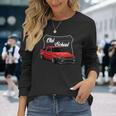 ジャパニーズクラシックチューナー、ドリフトカー、メンズオールドスクールホットロッド 長袖Tシャツ 彼女への贈り物