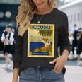 ジャマイカ熱帯地方の宝石レトロなヴィンテージ旅行ポスター 長袖Tシャツ 彼女への贈り物