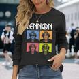 ジョン・レノン カラーブロック 長袖Tシャツ 彼女への贈り物