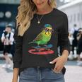 スケートボード セキセイインコ スケート セキセイインコ 長袖Tシャツ 彼女への贈り物