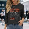 スコティッシュテリア ママクラブ 犬 ママ ママ 母の日 かわいい 長袖Tシャツ 彼女への贈り物