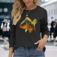 スズキ魚グラフィック デザイン海海洋動物 長袖Tシャツ 彼女への贈り物