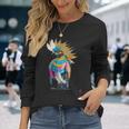 スピリットガイド 部族の鳥 長袖Tシャツ 彼女への贈り物