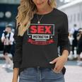セックスインストラクター初レッスンは無料です-面白いバチェロレッテ 長袖Tシャツ 彼女への贈り物