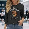 タイガー ムエタイ バンコク ジム レトロ ヴィンテージ 長袖Tシャツ 彼女への贈り物