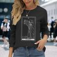 タロットカード隠者占い師オカルト魔女ウィッカン 長袖Tシャツ 彼女への贈り物