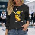 ダビングイエローバナナ 長袖Tシャツ 彼女への贈り物