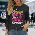 チア チアリーディング チーターレオパードチアガール 普通みたいに 長袖Tシャツ 彼女への贈り物