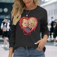 チャッキー＆ティファニーブリーディングハート 長袖Tシャツ 彼女への贈り物