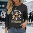 チワワ 犬種 ペット 全犬はかっこいいけどチワワのルール 長袖Tシャツ 彼女への贈り物