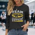 チーム・バツイチ 元 セパレート 皮肉 離婚 長袖Tシャツ 彼女への贈り物