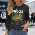ツノガエル ストリートウェア カエル飼育員 長袖Tシャツ 彼女への贈り物