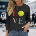 テニス Love バスケ 面白tシャツ おもしろ 服 オリジナル テニス部 おもしろグッズ ネタ メンズ 長袖Tシャツ 彼女への贈り物