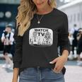 テレビを見る 長袖Tシャツ 彼女への贈り物
