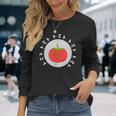 トマト好きへのプレゼント 面白くてユーモアのあるギフトのアイデア トマト柄プリント 長袖Tシャツ 彼女への贈り物