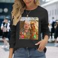 トロピカル ビーチ 夏 ミーム ジョーク トゥン サフール ジョン ポーク 面白い 長袖Tシャツ 彼女への贈り物