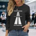 ドイツでの楽しい高速運転のためのクラフトワークアウトバーン 長袖tシャツ 長袖Tシャツ 彼女への贈り物