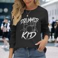 ドラマー ドラムセット ヴィンテージ ドラマー キッズ 長袖Tシャツ 彼女への贈り物