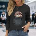 ハリネズミポケット 長袖Tシャツ 彼女への贈り物
