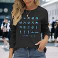 ハングル文字で韓国語を学ぶ 長袖Tシャツ 彼女への贈り物