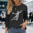 ハンドボール選手男子キッズ男子 長袖Tシャツ 彼女への贈り物