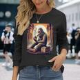 パイプスモーキング ビッグフット パイプスクワッチ 長袖Tシャツ 彼女への贈り物