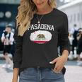 パサデナ カリフォルニア州旗 ビンテージ Usa スポーツ メンズ レディース 長袖Tシャツ 彼女への贈り物