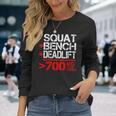 パワーリフティング700kgクラブメンブ Powerlifting 700 Kg Club Member 長袖Tシャツ 彼女への贈り物