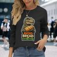 パンと絶滅を避ける恐竜ケトユーモア。 長袖tシャツ 長袖Tシャツ 彼女への贈り物