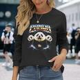 パンダ ヘヴィメタル 80年代 ロックミュージック メタルヘッド エレキギター 長袖Tシャツ 彼女への贈り物
