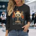 パンダのスープラーメン 長袖Tシャツ 彼女への贈り物