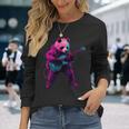 パンダプレイギター 長袖Tシャツ 彼女への贈り物