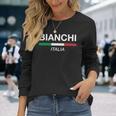 ビアンキ イタリア 家族名 イタリア 国旗 長袖tシャツ 長袖Tシャツ 彼女への贈り物