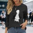 ピエロと猫、オーブリー・ビアズリー作のセント・ポールズ1893年 長袖Tシャツ 彼女への贈り物