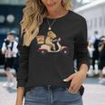 ピザデリバリースクーター イタリア料理 レディース メンズ 長袖Tシャツ 彼女への贈り物