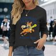 ピックルボール ソーシャル クラブ マティーニ ディンク 漫画 犬 長袖Tシャツ 彼女への贈り物