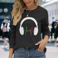 ファニー ラスタ ギフト メンズ レディース クール ラスタカラー ヘッドホン 長袖Tシャツ 彼女への贈り物