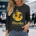 フィリピンのマニラ 長袖Tシャツ 彼女への贈り物