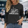 フィル・ライノット・シン・リジー・レコーディング・サンダー・アンド・ライトニング 1982 長袖Tシャツ 彼女への贈り物