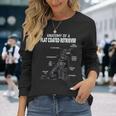 フラットコートレトリバーの解剖学 長袖Tシャツ 彼女への贈り物