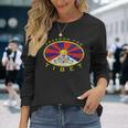 フリーダム チベットフラッグオーバル 長袖Tシャツ 彼女への贈り物