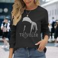 フリーメイソン ロッジ フリーメイソン 友愛 マスターメイソン トラベラー 長袖Tシャツ 彼女への贈り物